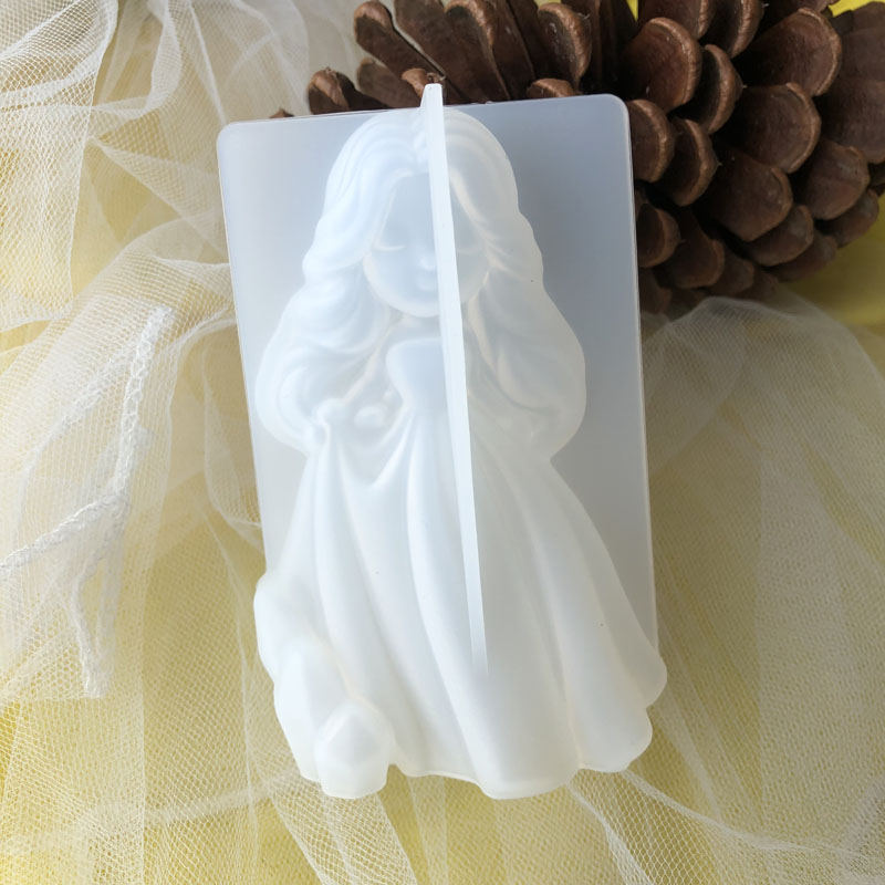 Candle Making Business - 3D Schattige Prinses Siliconen Kaars Schimmel