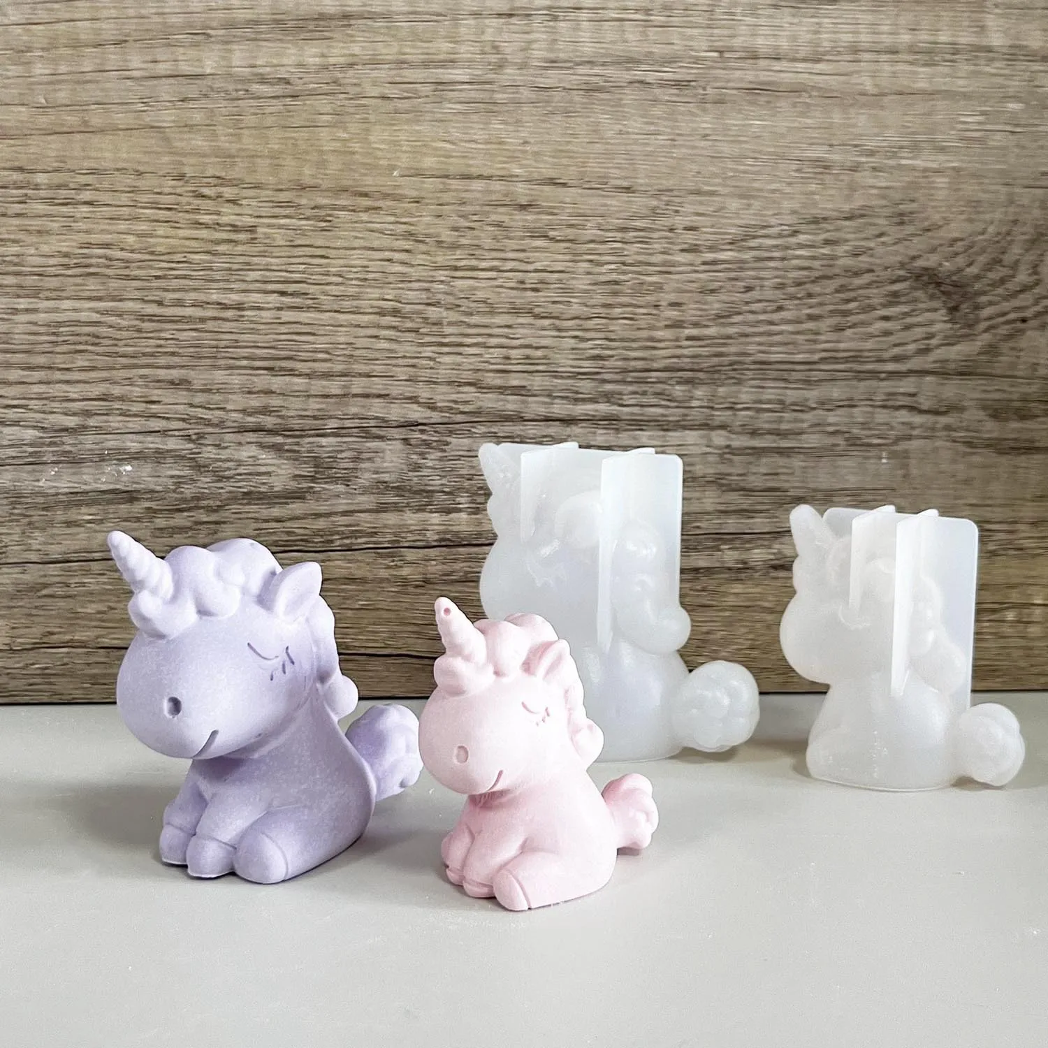 Candle Making Business - 3D Geometrische Siliconen Eenhoorn Kat Herten