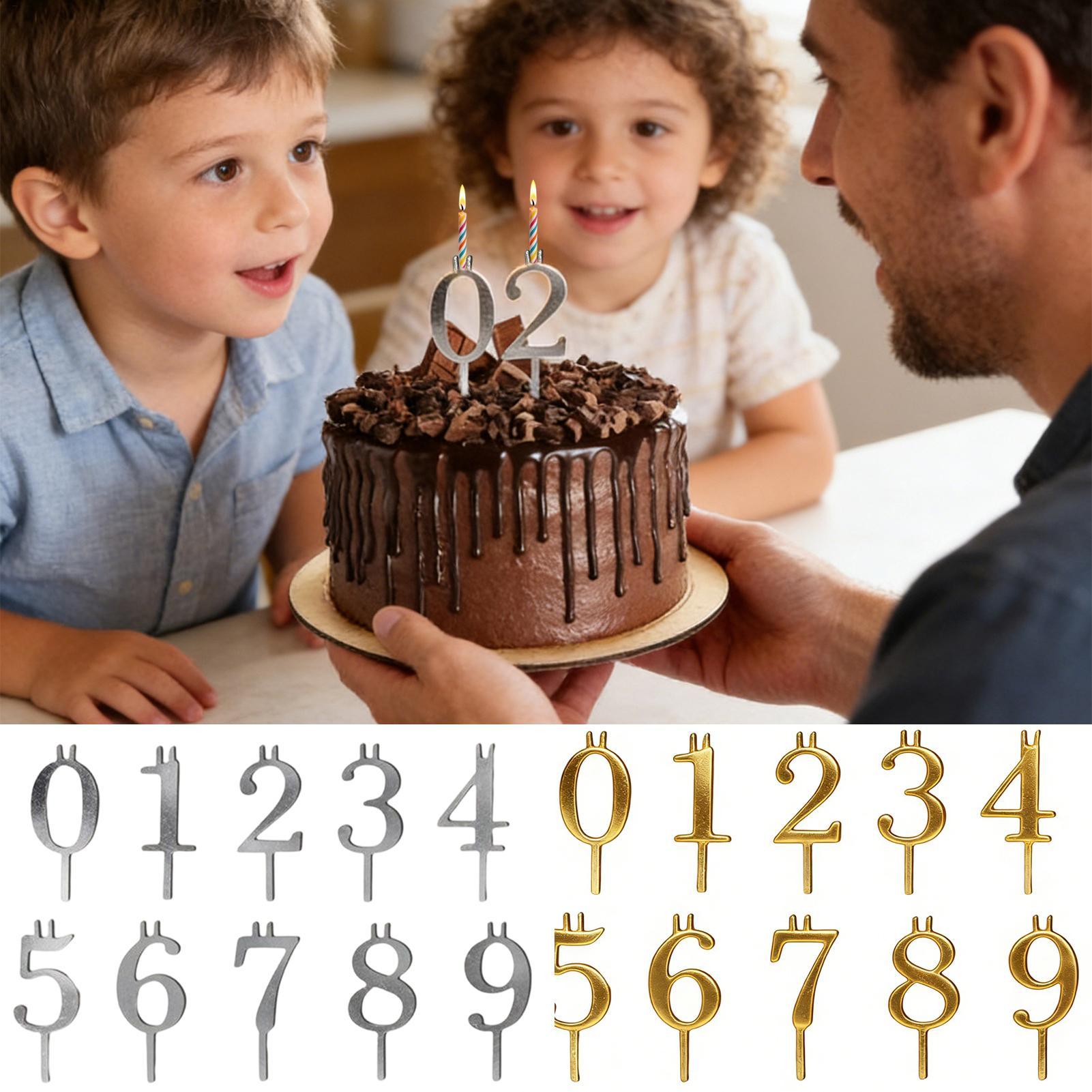 Candle Making Business - 10 stuks 0-9 Nummer Cake Toppers