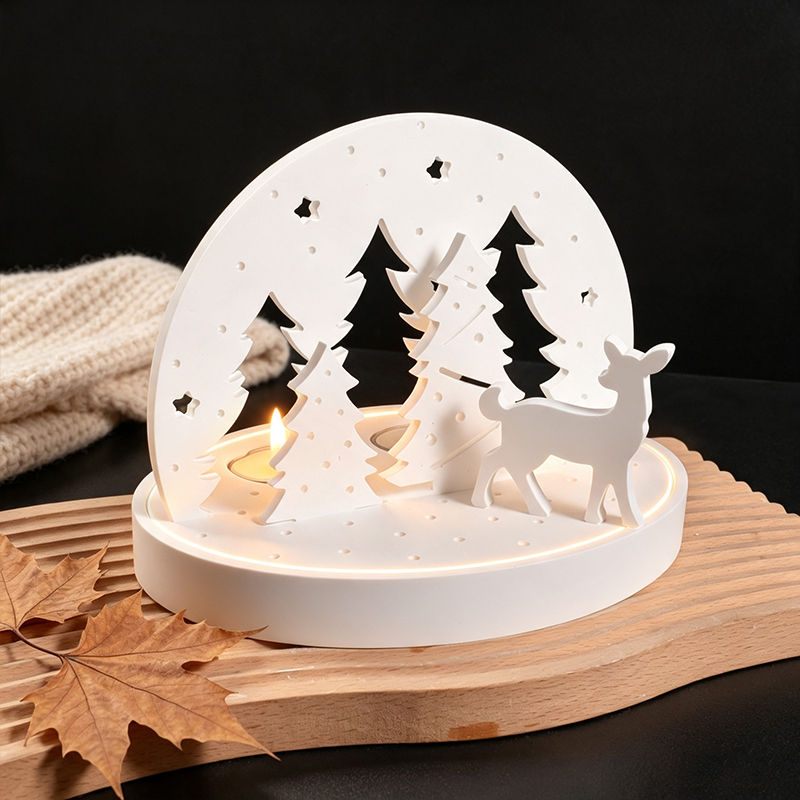 Kerst-Eland Theelicht Houder S - Candle Making Business recensie en prijs