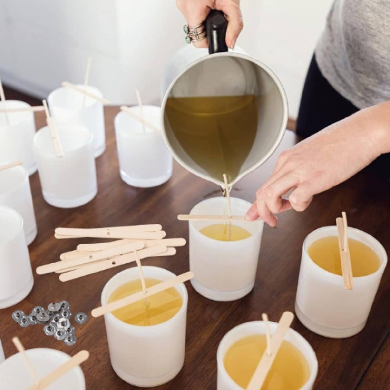 Lonthouder met plakstrips, hou - Adhesive Dot Wick recensie en prijs