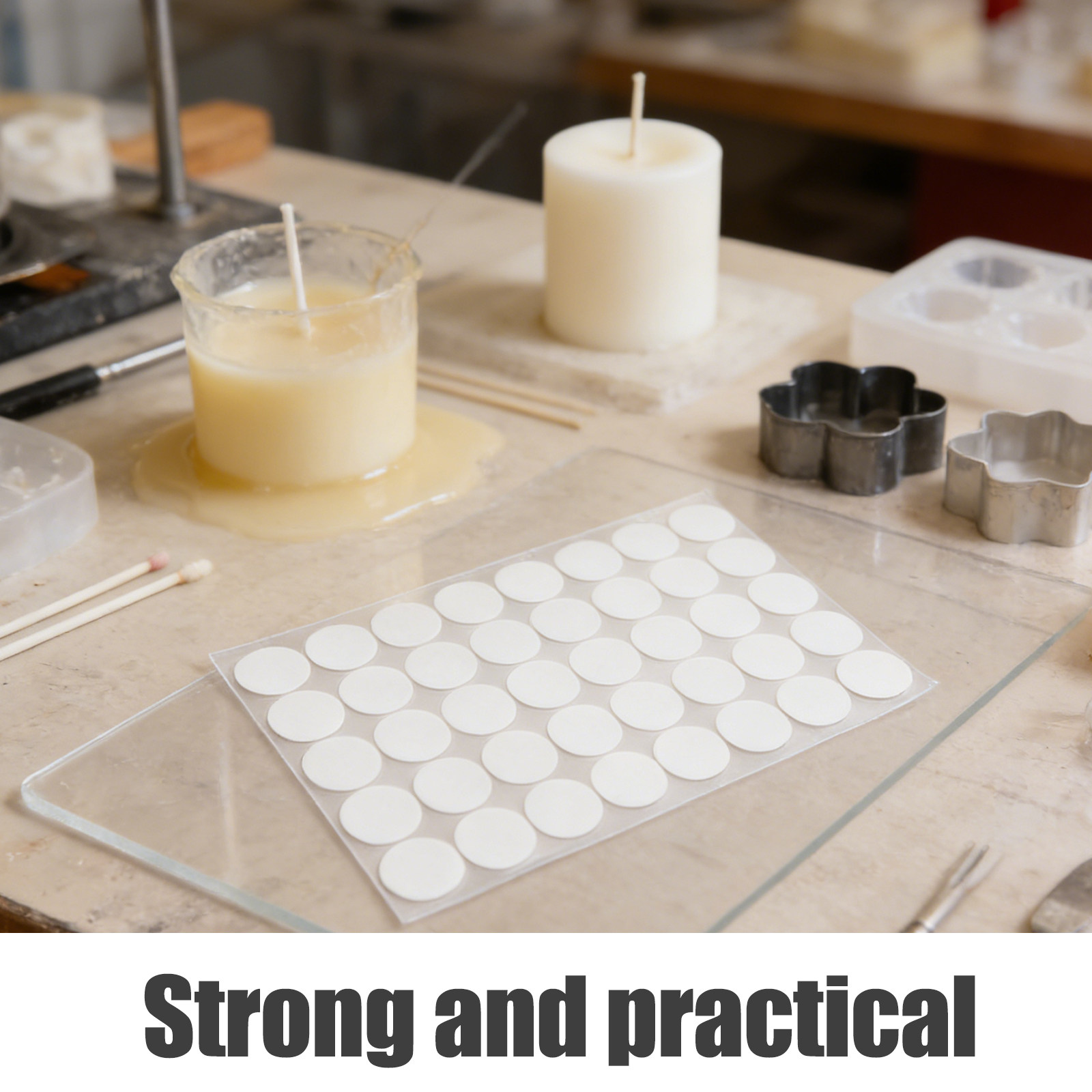 800 stuks lontstickers dubbelz - Adhesive Dot Wick recensie en prijs
