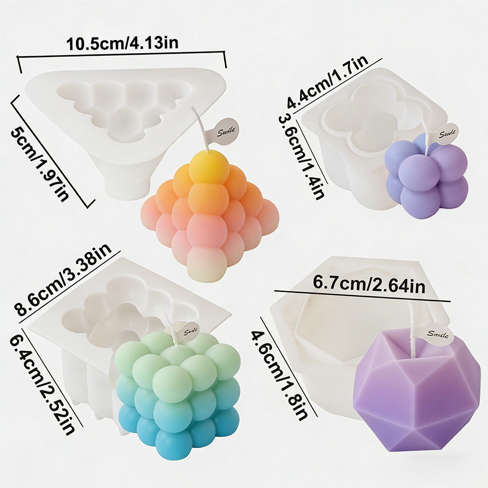 3D Bubbelkubus Siliconen Kaars - Candle Making Kit recensie en prijs