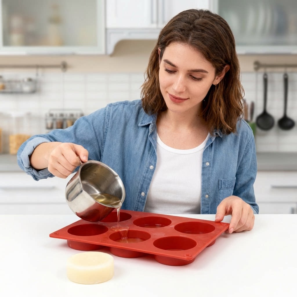 Ronde siliconen zeepvorm DIY h - Candle Making Business recensie en prijs